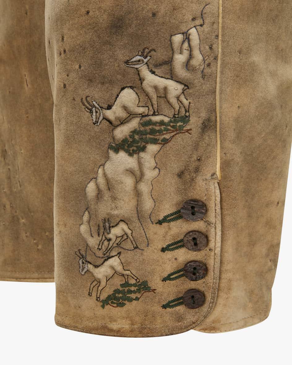 Meindl Gamsbrunft Lederhose Aus Rehleder