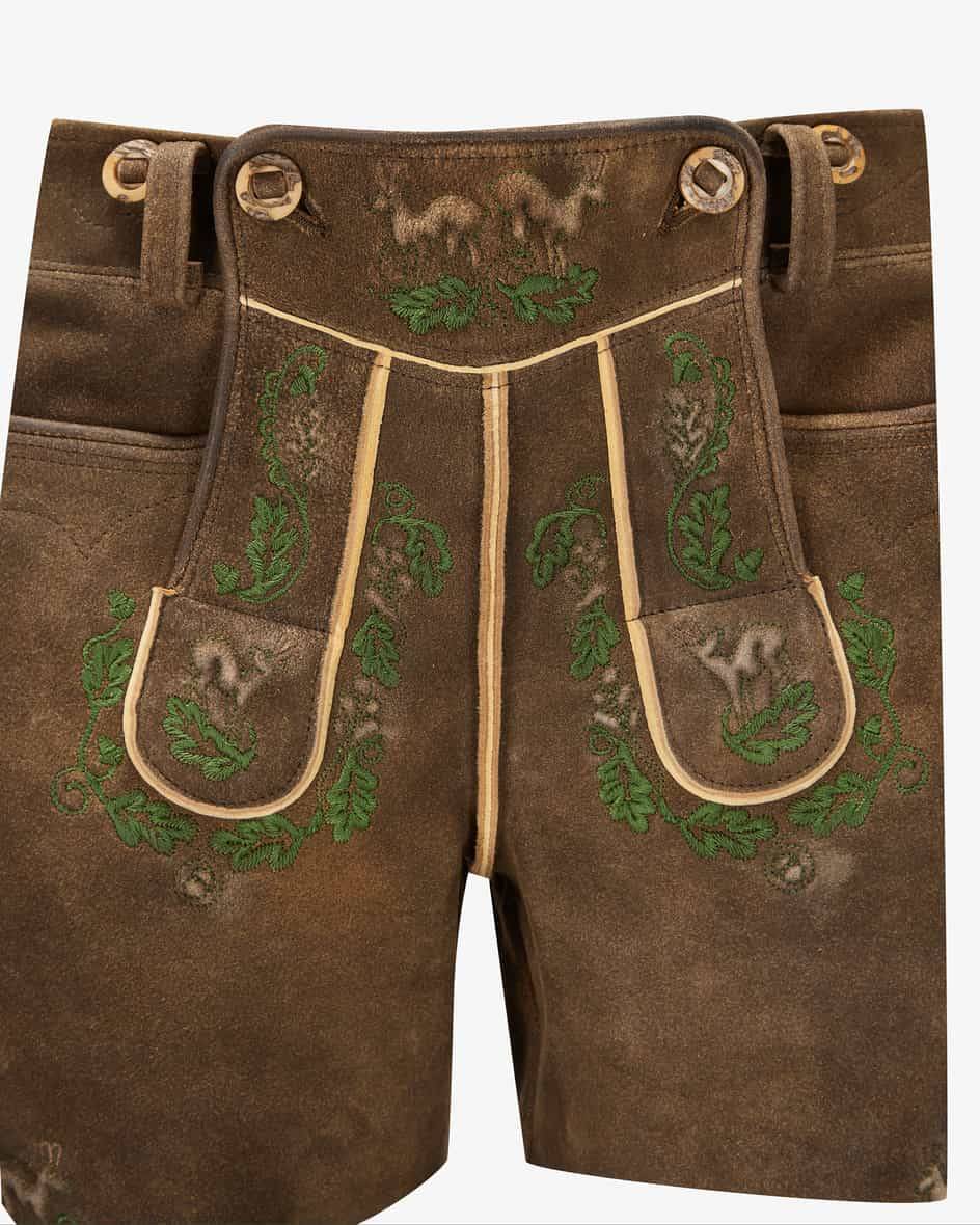 Meindl Gamsrudel Lederhose Aus Ziegenleder