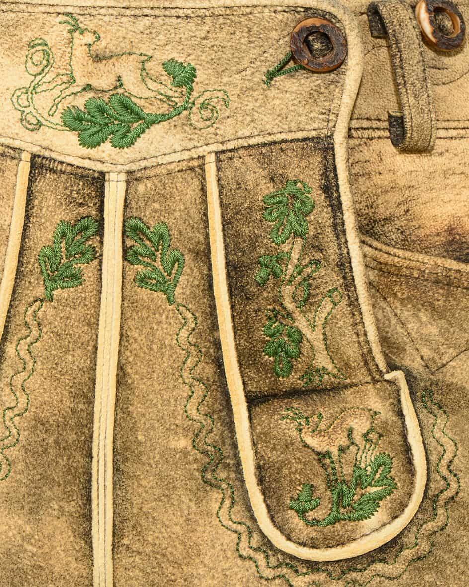 Meindl Gamsspitz Lederhose Aus Hirschleder