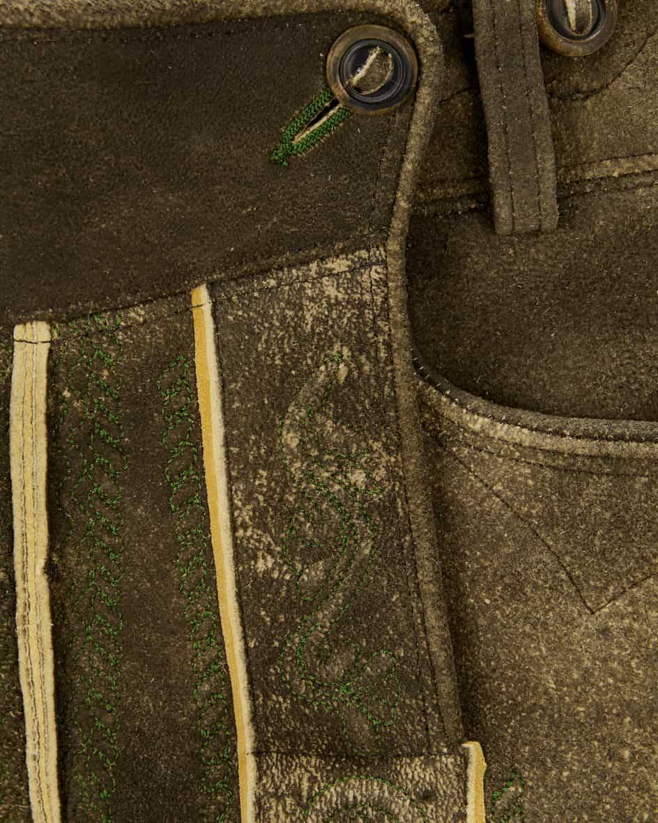 Meindl Glockner Lederhose Aus Hirschleder