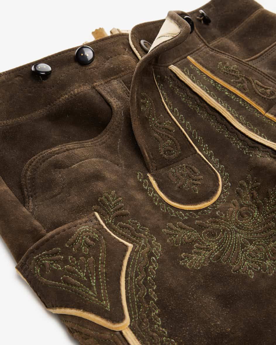 Meindl Grundlsee Lederhose Aus Hirschleder