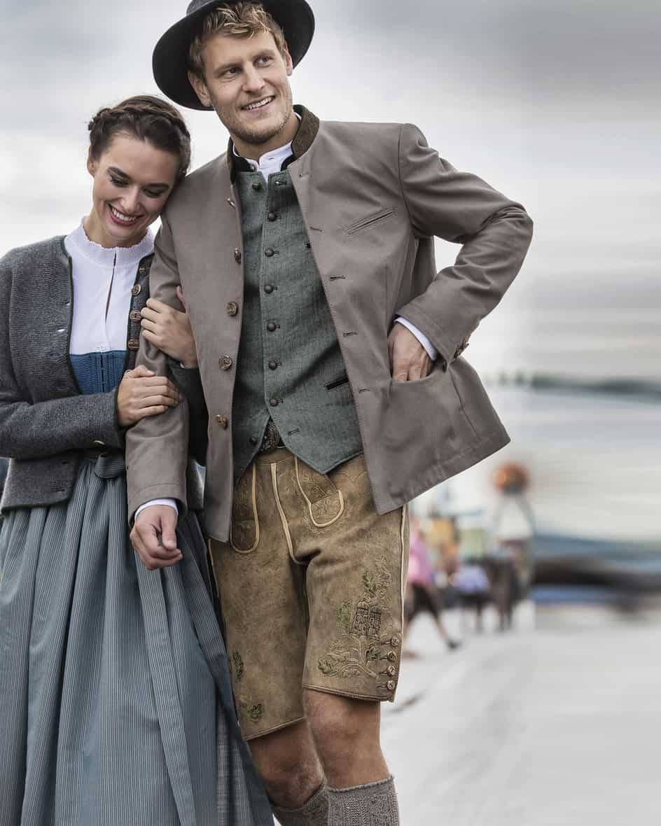 Meindl Monaco Lederhose Aus Hirschleder