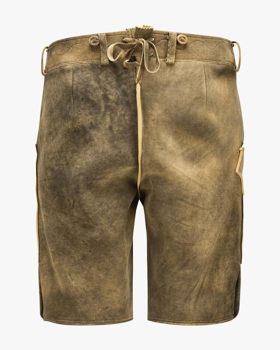 Meindl Sonntagshorn Lederhose Kurz Aus Hirschleder