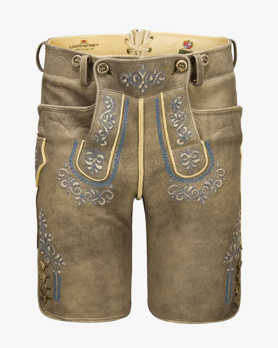 Meindl Weitenfels Lederhose kurz aus Ziegenleder