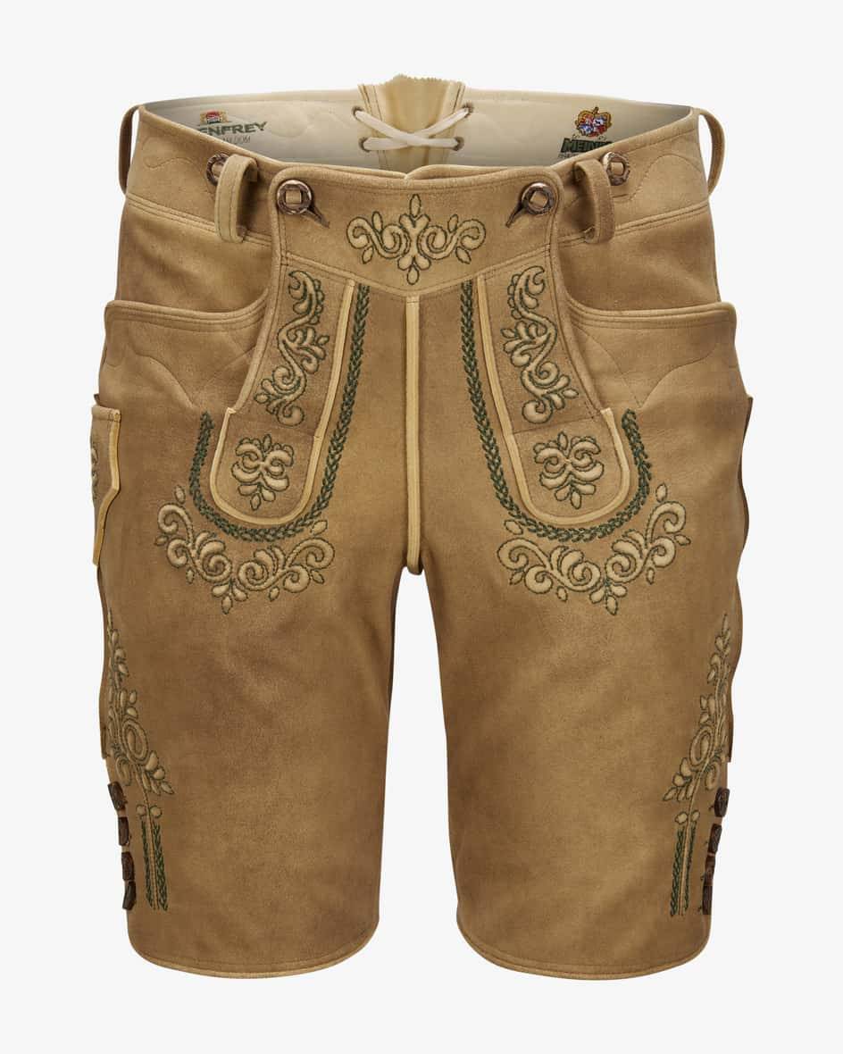 Meindl Weitenfels Lederhose kurz aus Ziegenleder