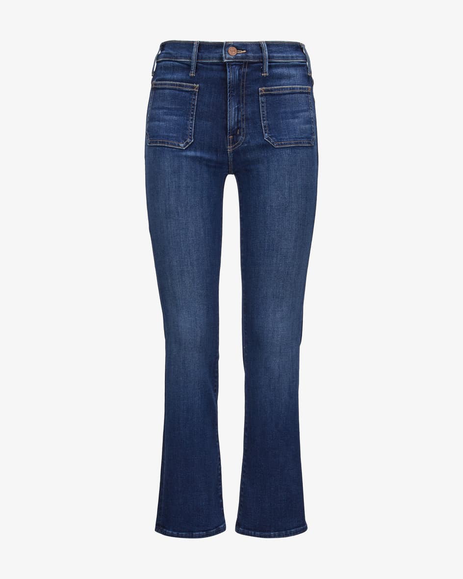 Mother Patch Pocket Insider Flood Jeans
