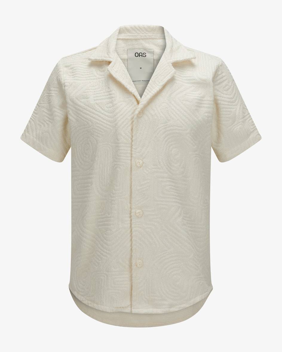 OAS Cream Golconda Cuba Terry Casualhemd