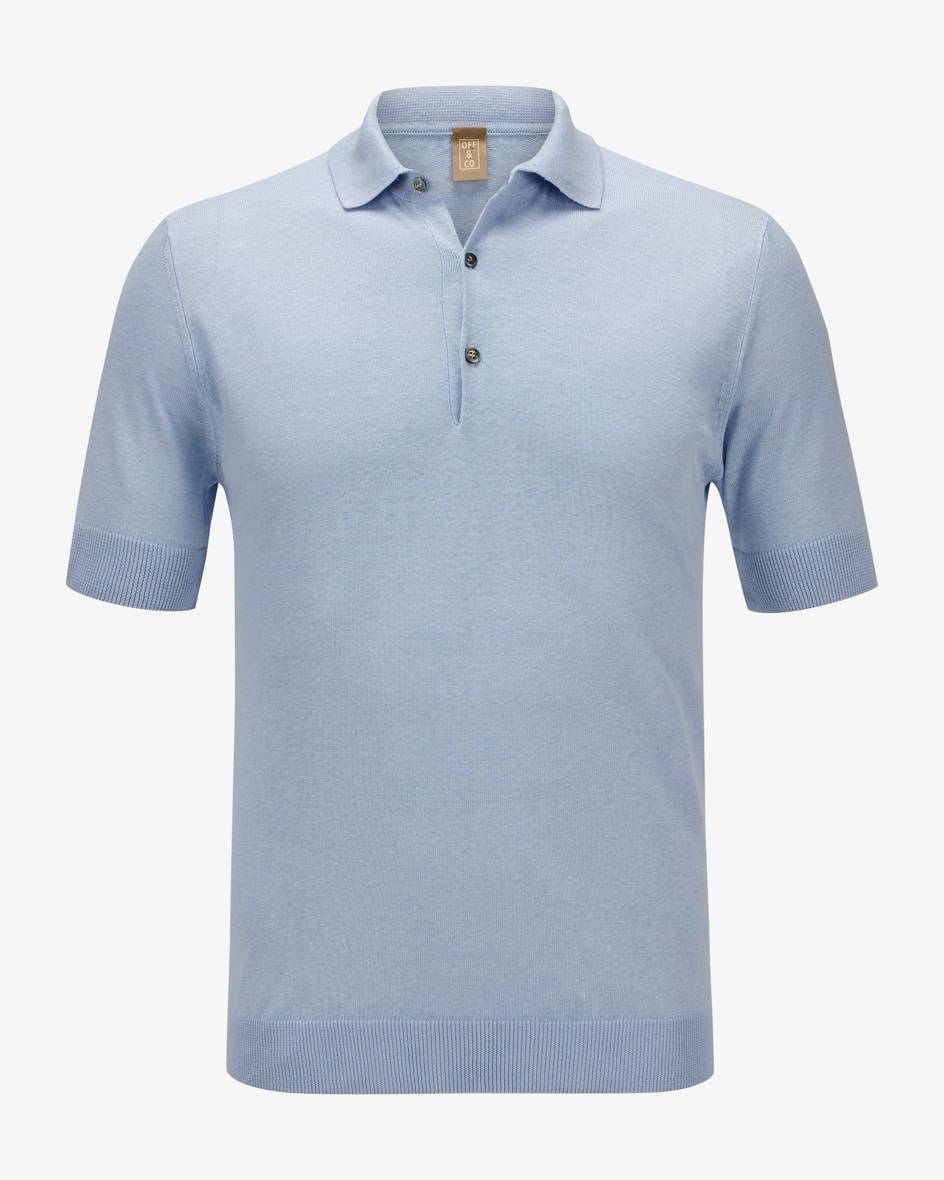 Off & Co Seiden-Leinen-Poloshirt