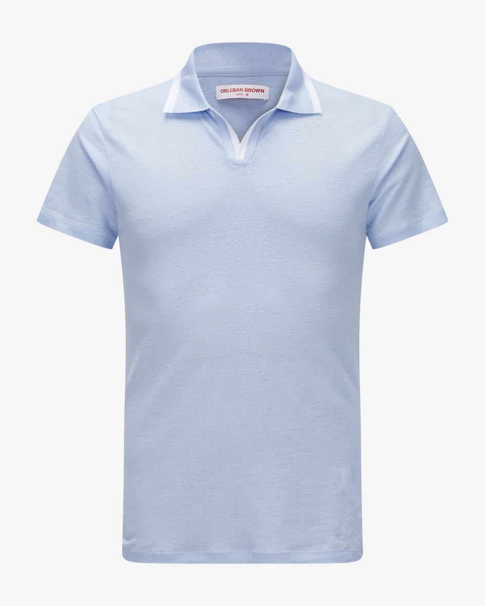 Orlebar Brown Felix Leinen-Poloshirt