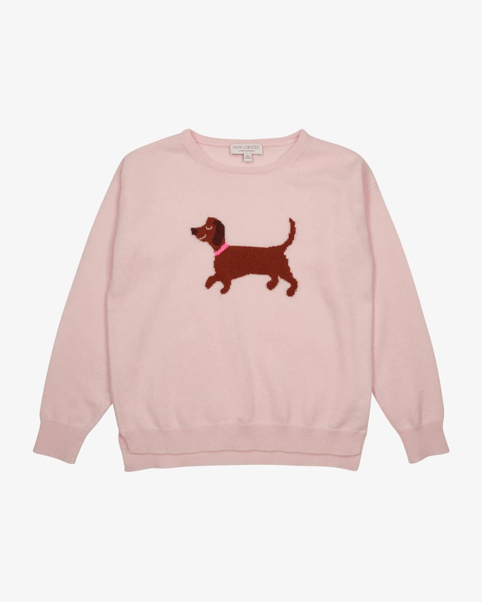 Papa Lobster Dachshund Cashmere-Pullover