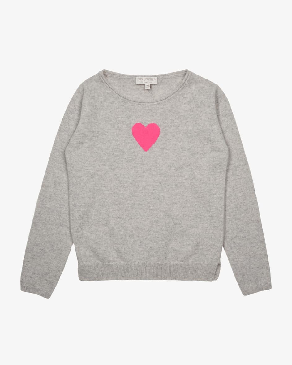 Papa Lobster Heart Cashmere-Pullover