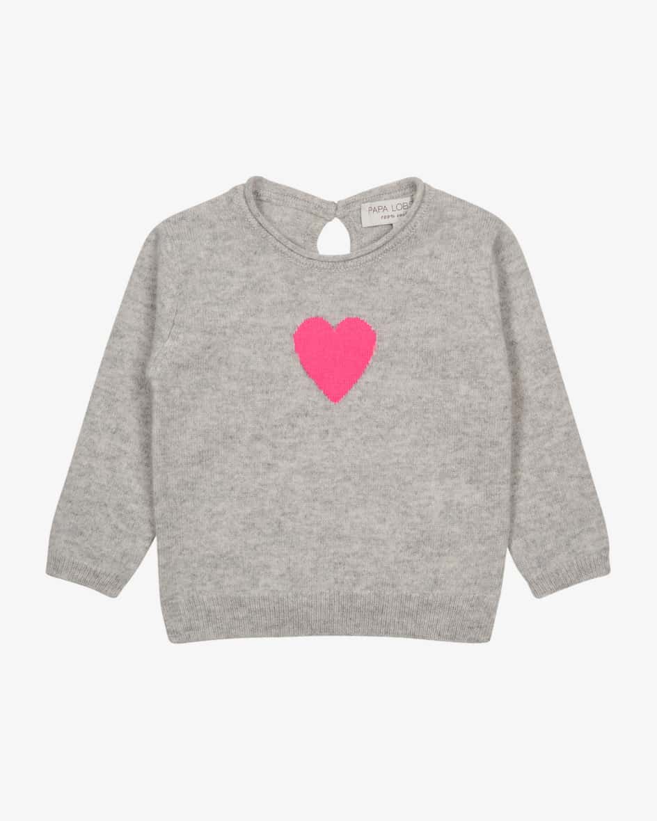 Papa Lobster Heart Cashmere-Pullover