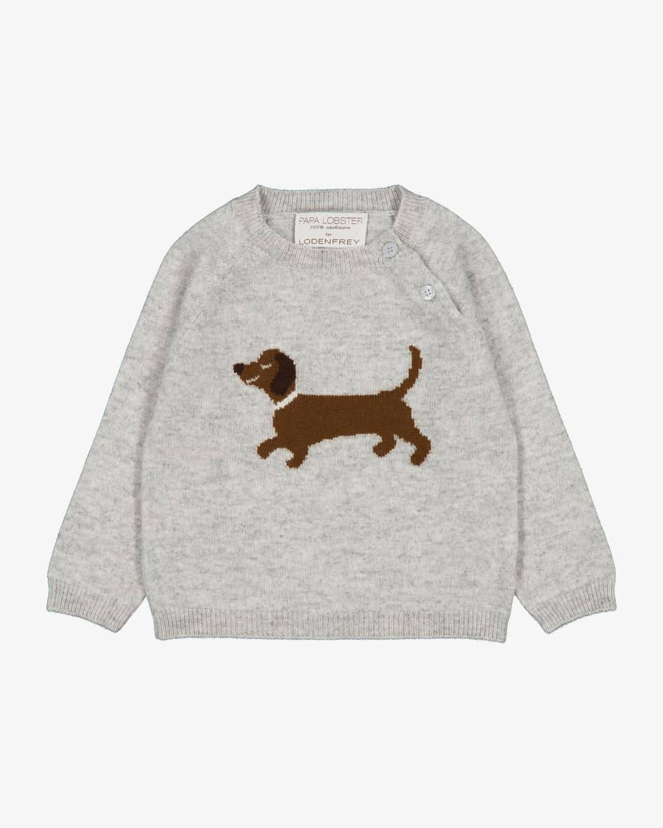 Papa Lobster x LODENFREY Dackel Cashmere-Pullover