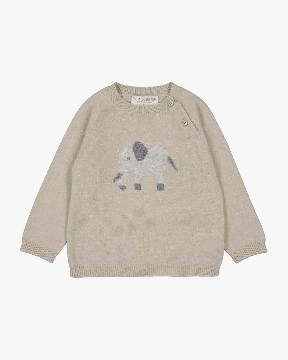 Papa Lobster x LODENFREY Elefant Cashmere-Pullover