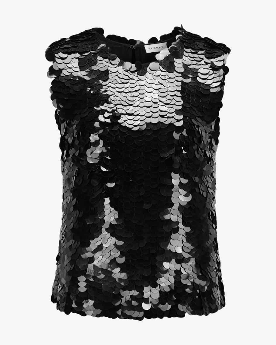 Parosh Glass Pailletten-Top