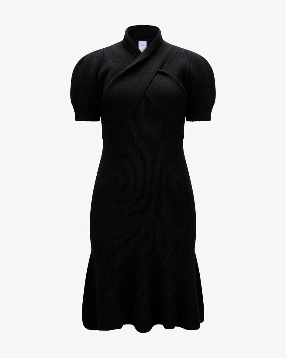 Patou Scarf Drapped Strickkleid