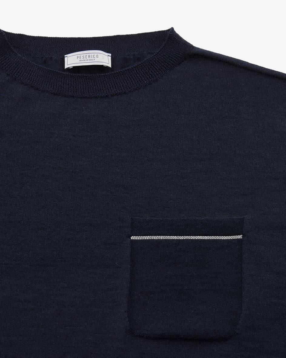Peserico Cashmere-Seiden-Strickshirt