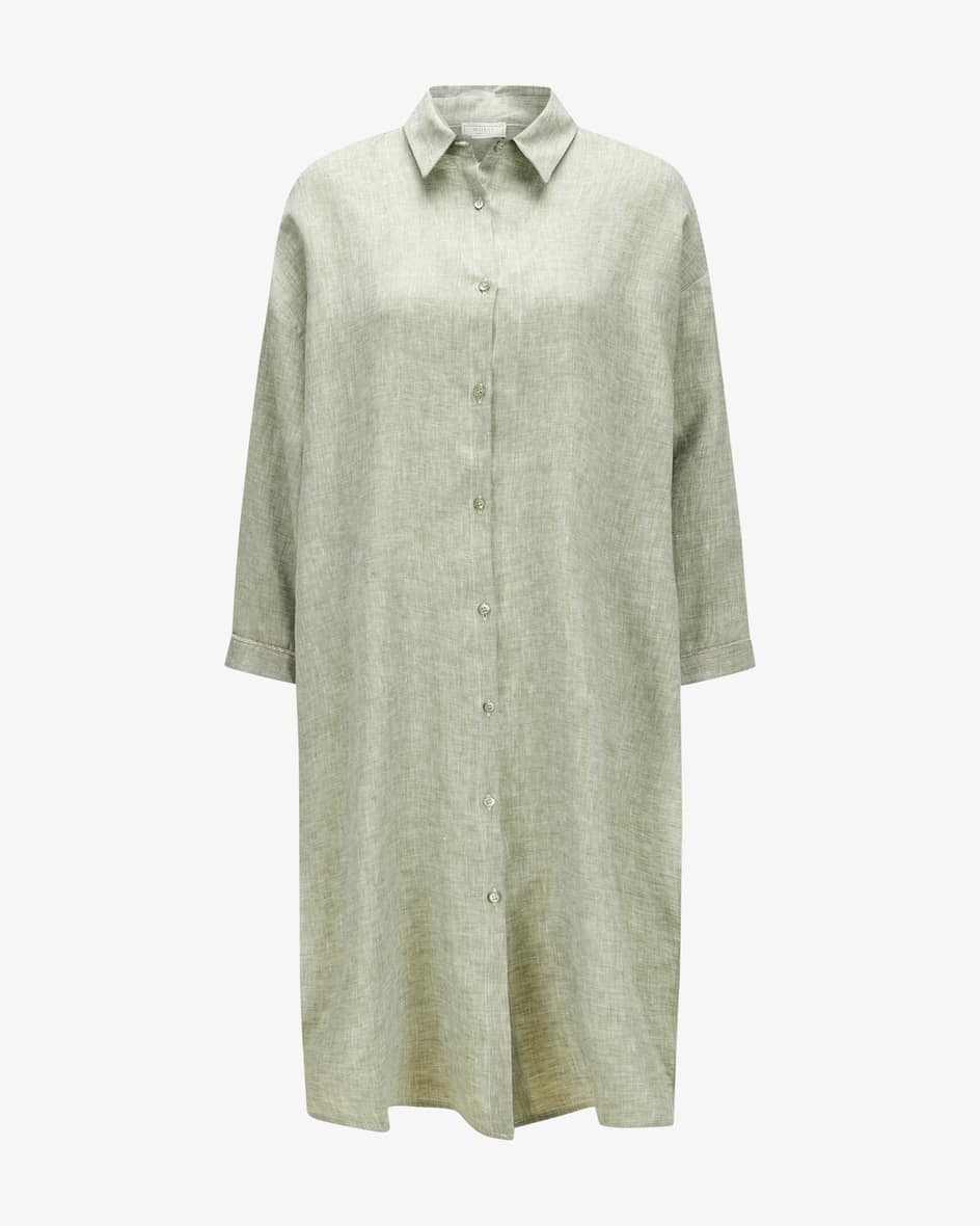 Peserico Leinen-Longbluse