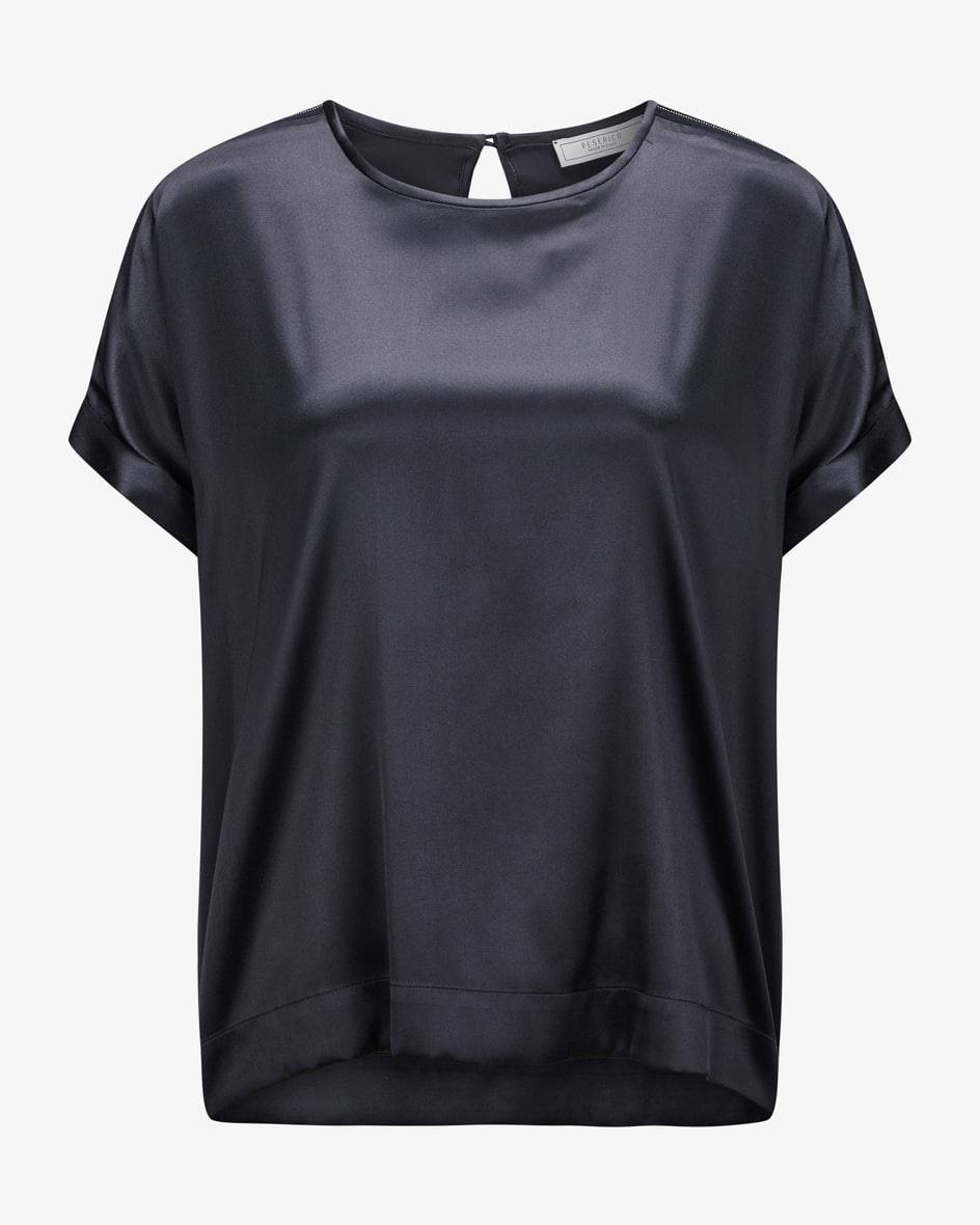 Peserico Seiden-Blusenshirt