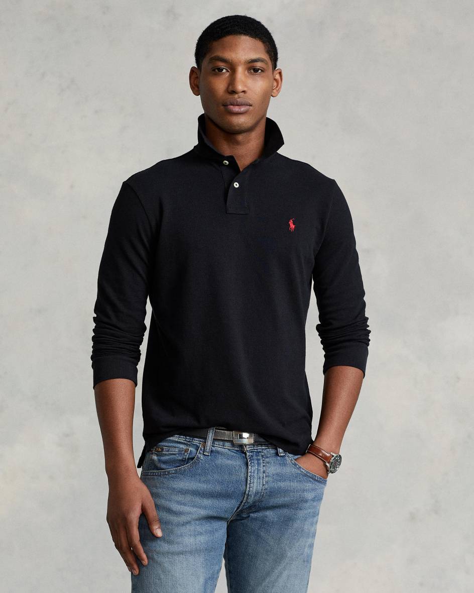 Polo Ralph Lauren Langarm-Polo Custom Slim Fit