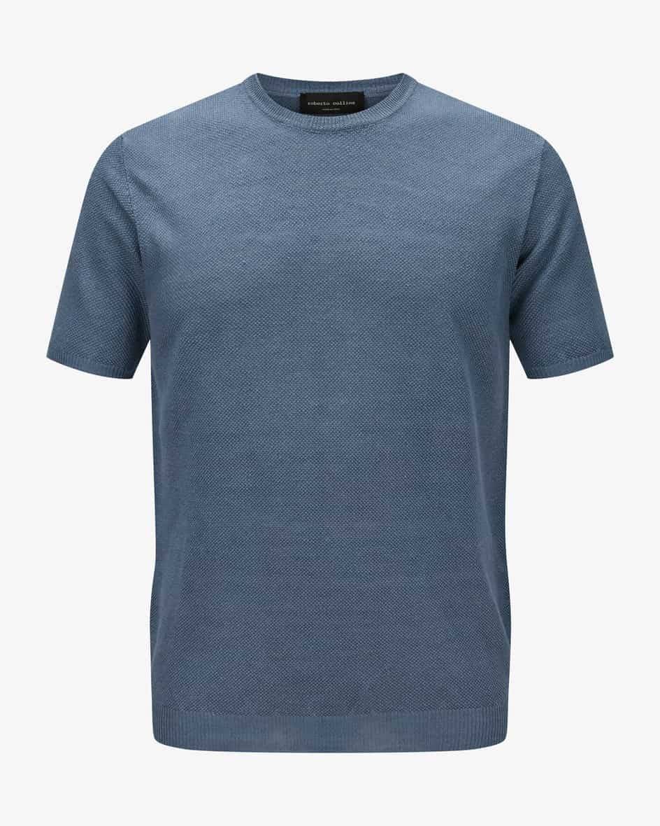 Roberto Collina Leinen-Strickshirt