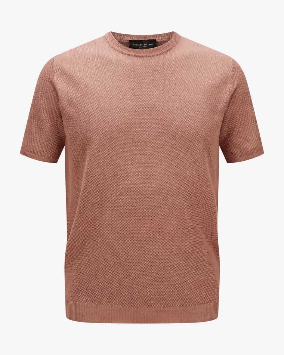 Roberto Collina Leinen-Strickshirt