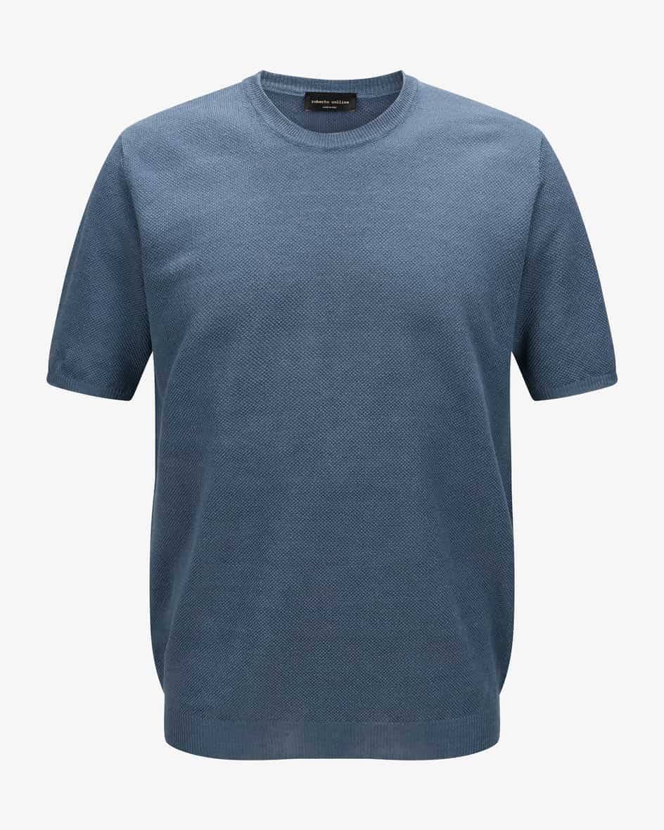 Roberto Collina Leinen-Strickshirt