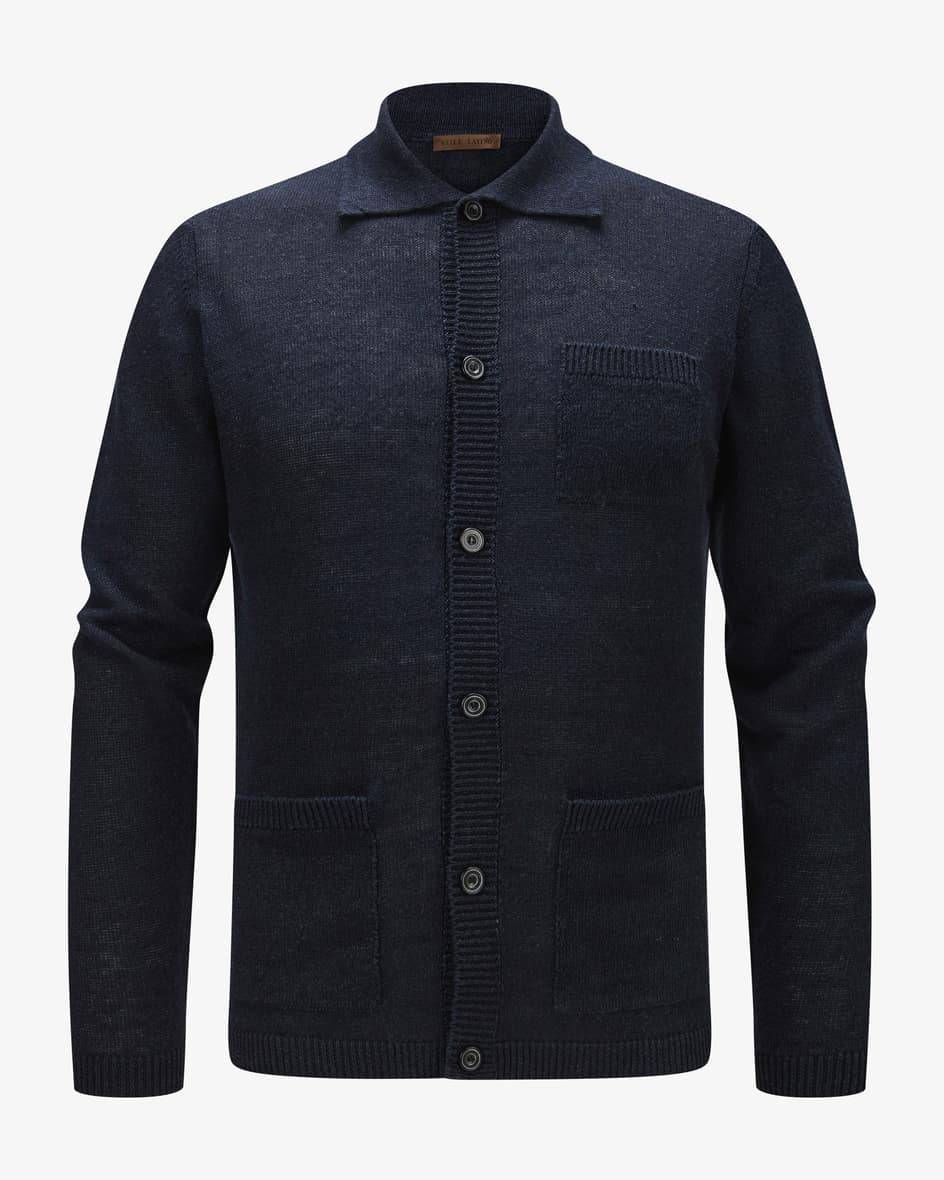 Stile Latino Leinen-Seiden-Strickjacke