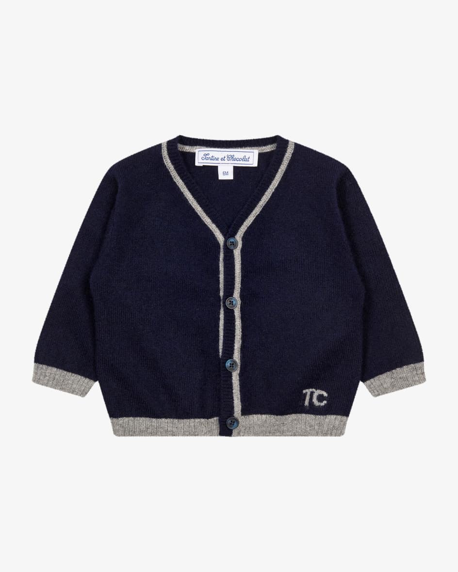 Tartine et Chocolat Cashmere-Strickjacke
