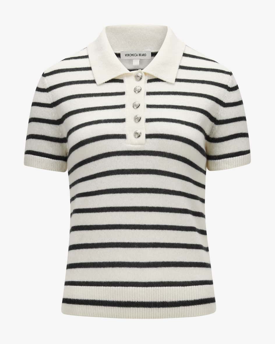 Veronica Beard Brandt Cashmere-Poloshirt