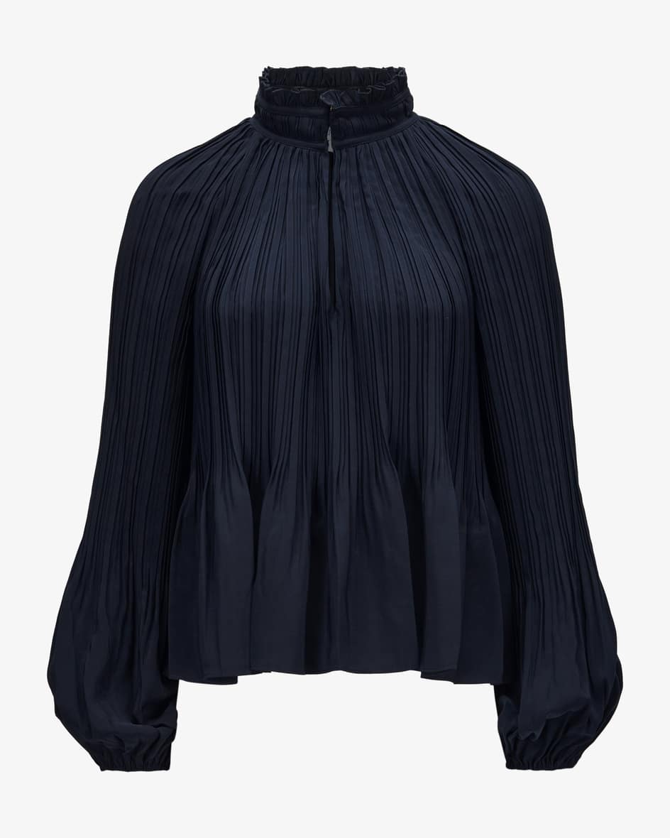 Veronica Beard Walker Top Pliséebluse