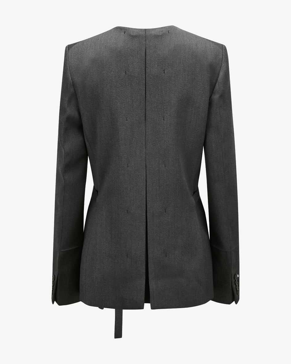 Victoria Beckham Shrunken Collarless Blazer
