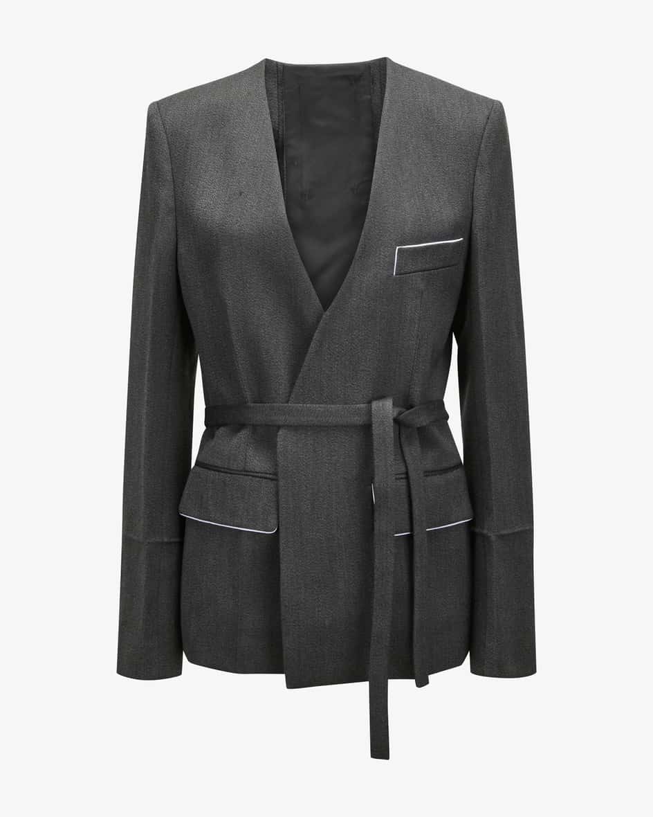 Victoria Beckham Shrunken Collarless Blazer