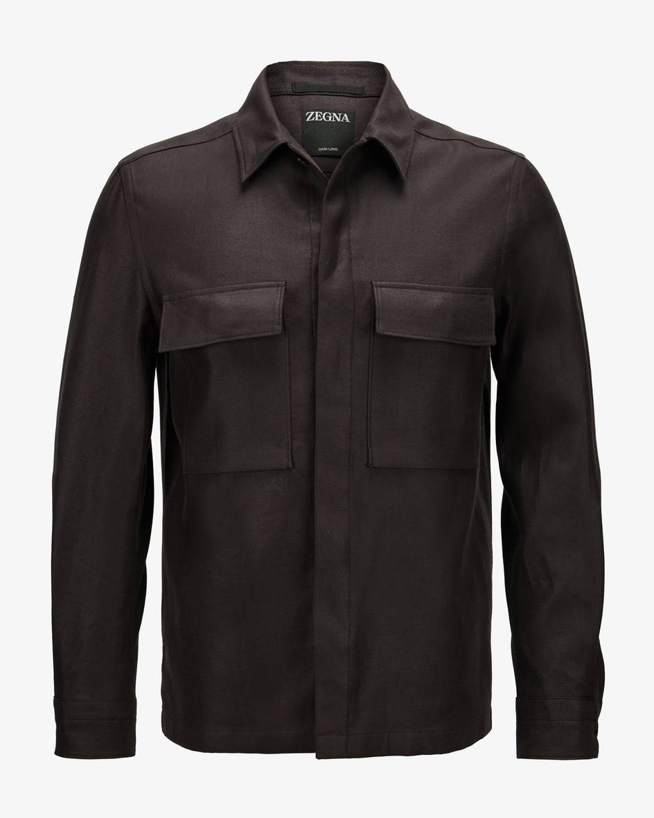 Zegna Oasi Leinen-Shirtjacket