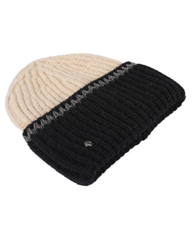 Loevenich Aufschlagmütze 2'farbig - Beige-Schwarz