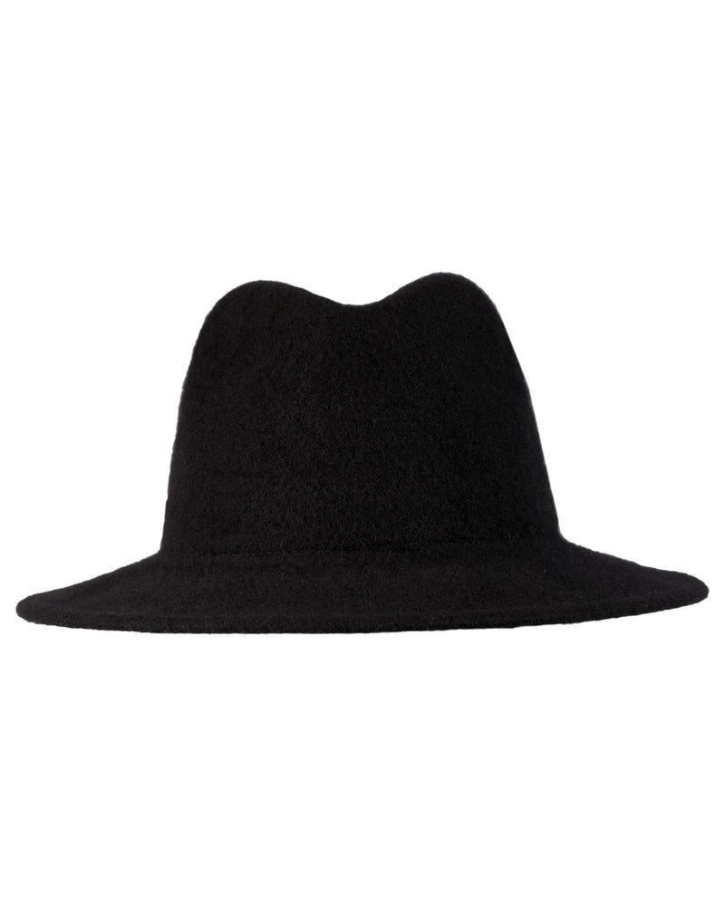 Loevenich Damen Woll-Fedora - Schwarz
