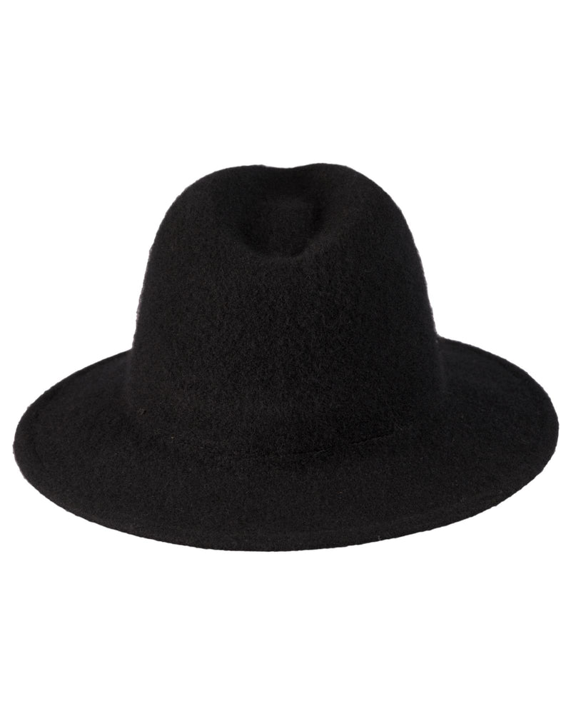 Loevenich Damen Woll-Fedora - Schwarz
