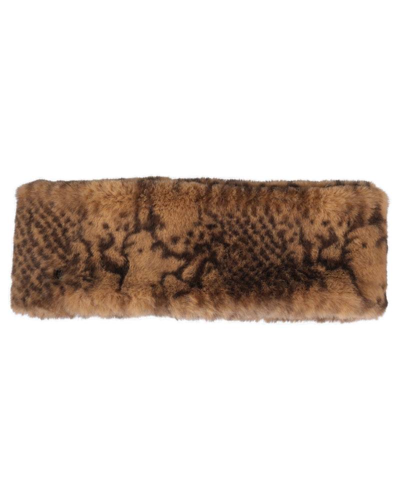 Loevenich Fakefur-Stirnband - Kamel