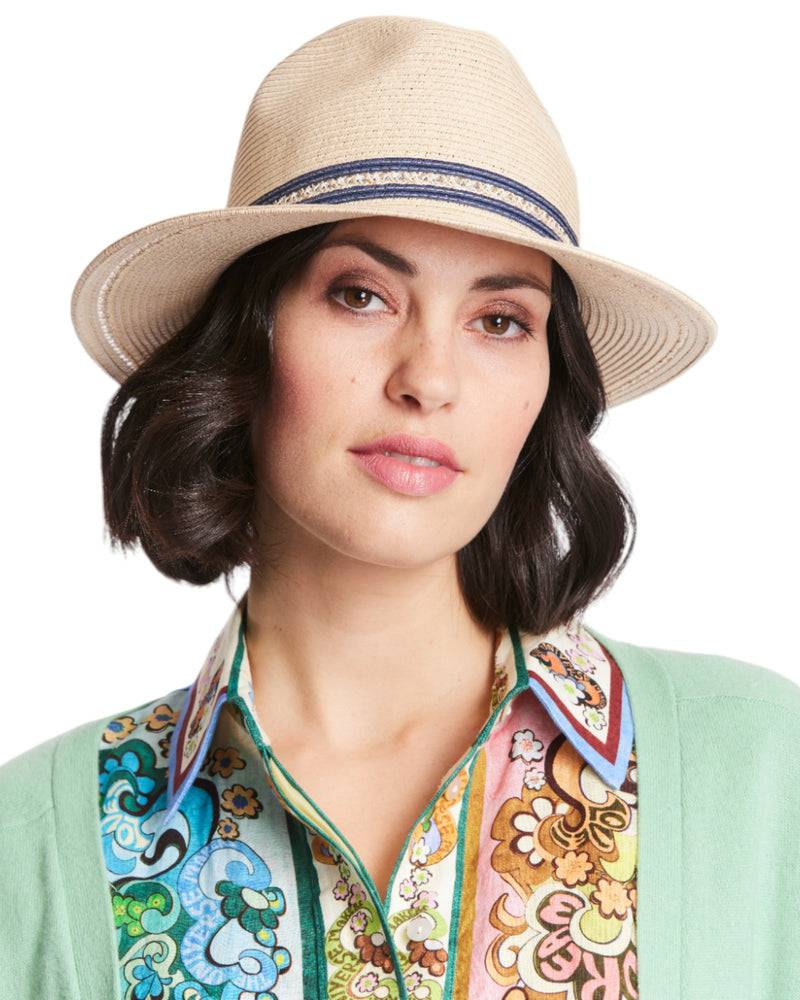 Loevenich Fedora-Natur-Blau