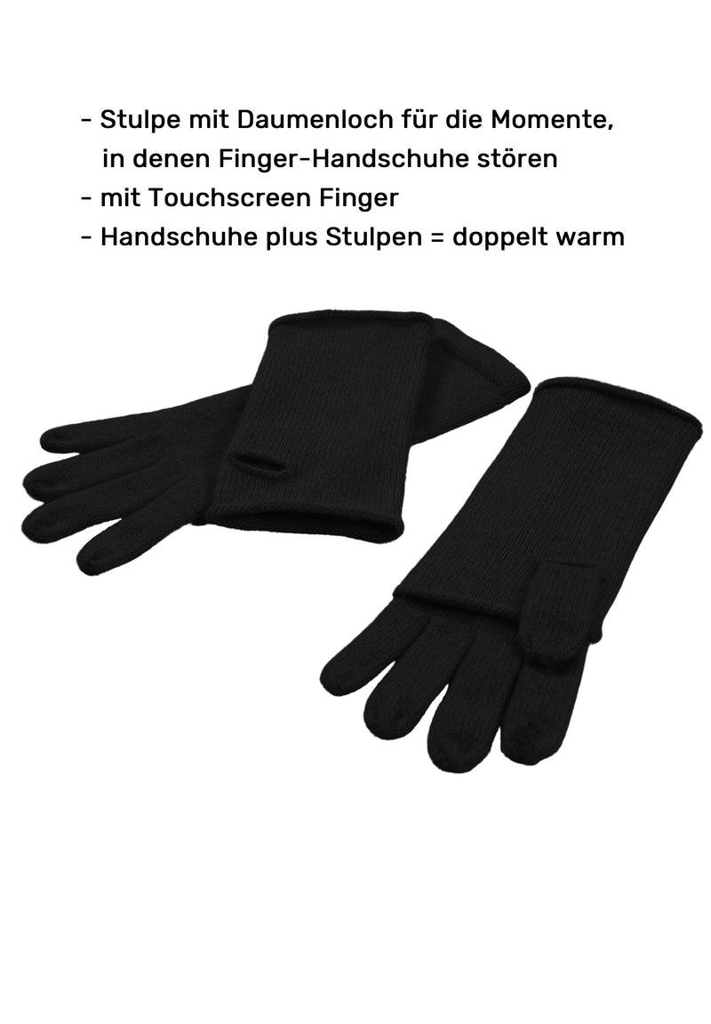 Loevenich Fingerhandschuhe - Schwarz