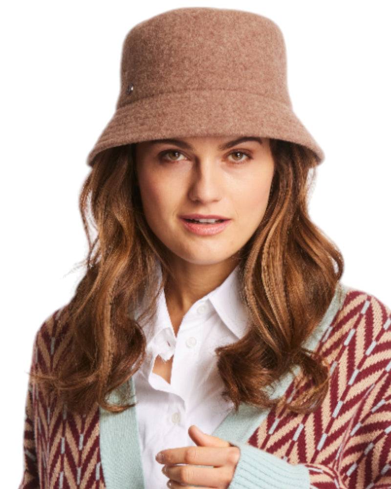 Loevenich Fischerhut Aus Wolle-Kamel Meliert