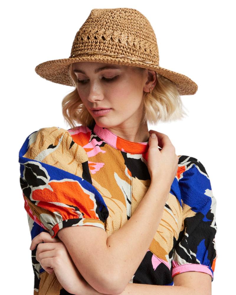 Loevenich gehäkelter Fedora Hut-Kamel