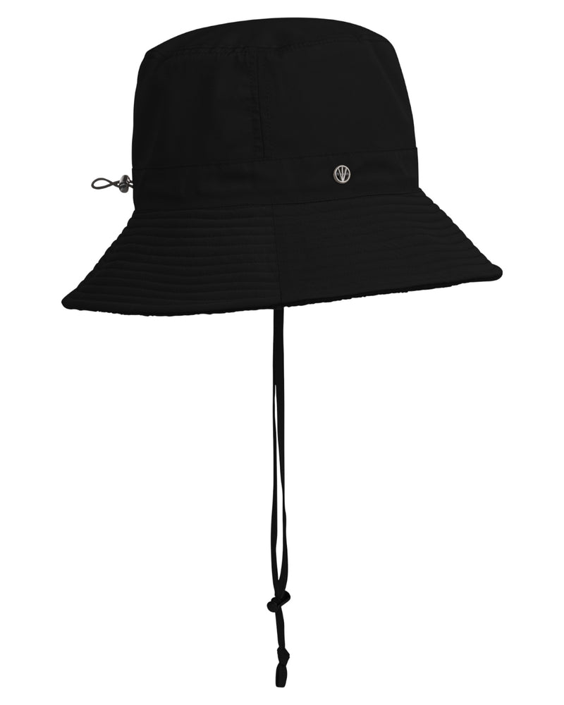 Loevenich Großer Regenhut Mit Zugband - Schwarz