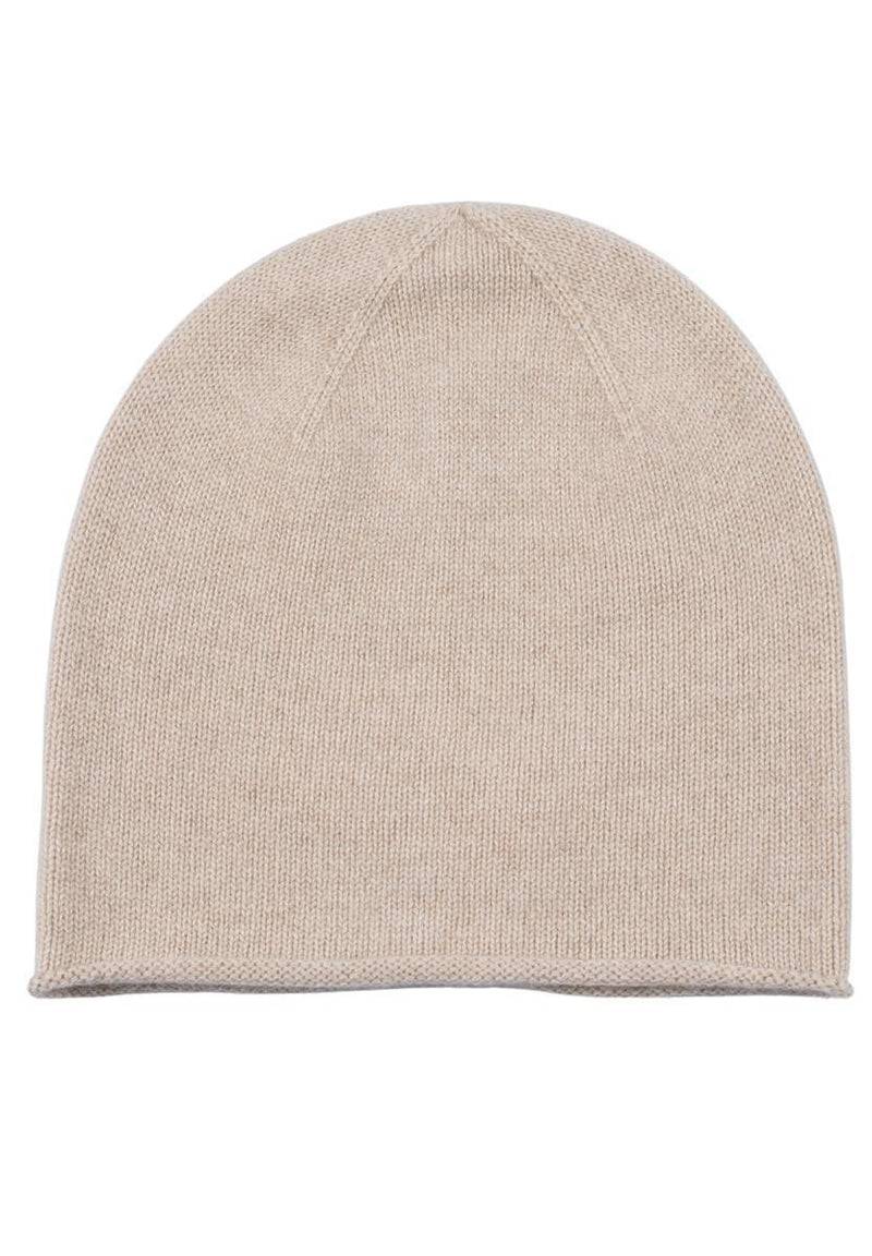 Loevenich Kaschmir Beanie - Beige Meliert