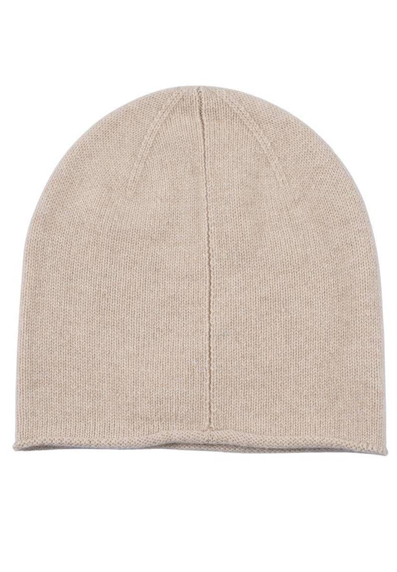 Loevenich Kaschmir Beanie - Beige Meliert