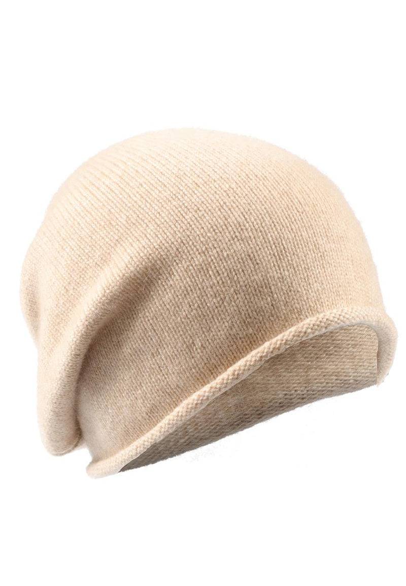 Loevenich Kaschmir Beanie - Beige meliert