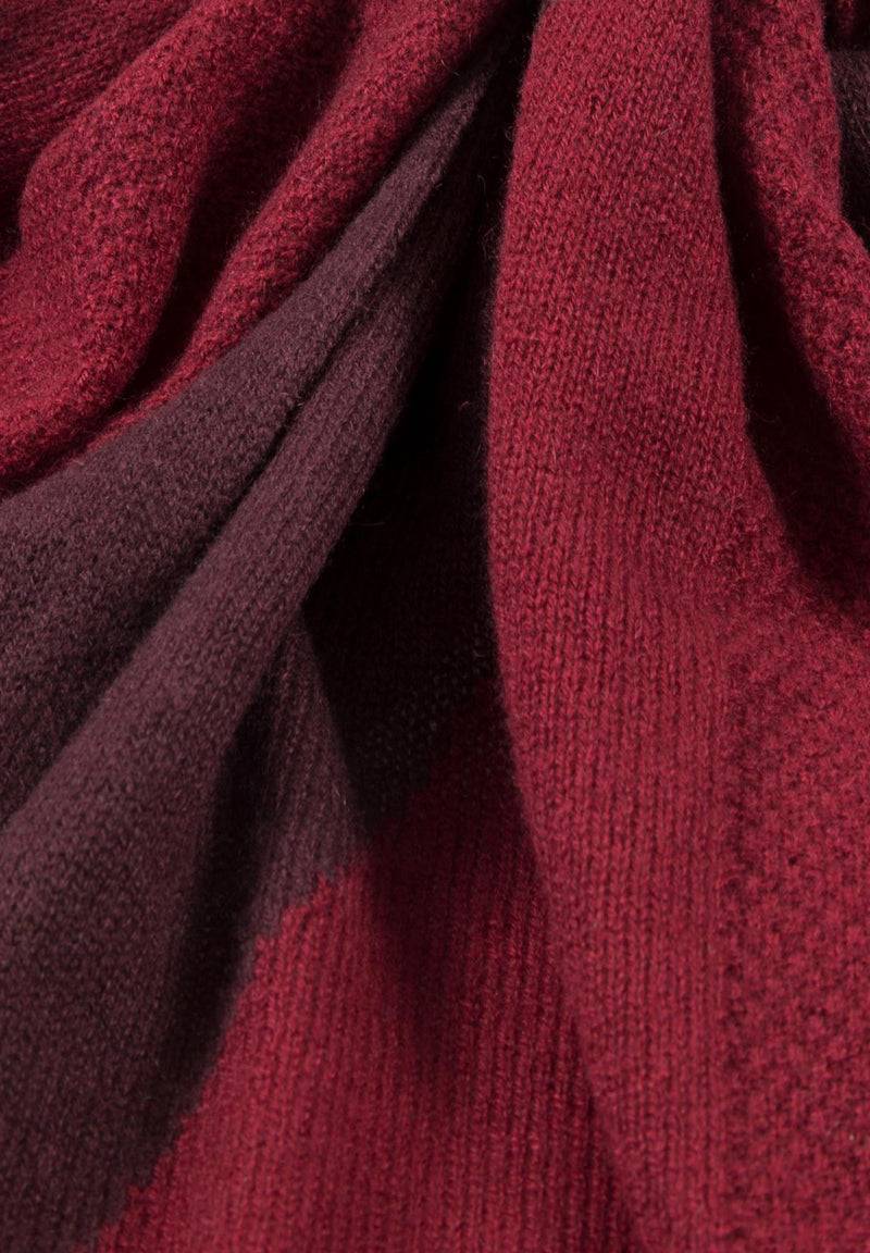 Loevenich Kaschmir-Schal 60 X 185 Cm - Vino-Rubin
