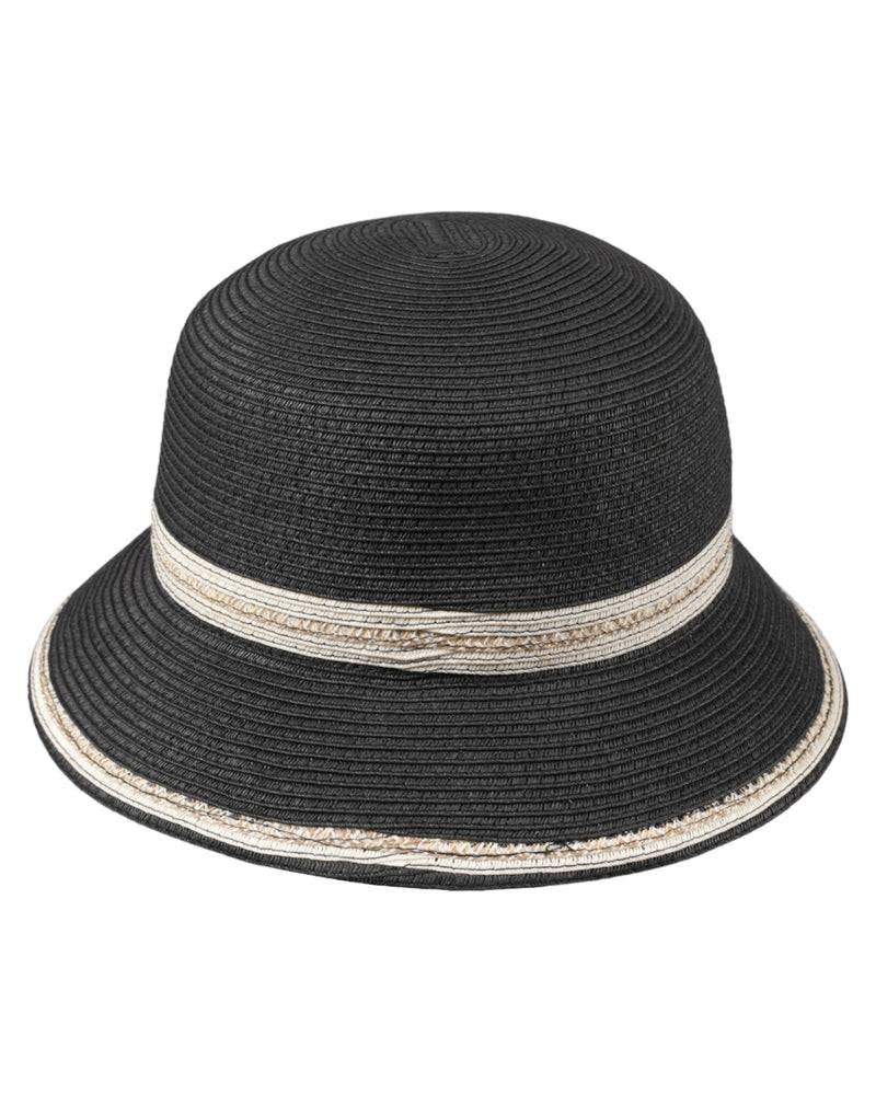 Loevenich Kleiner Bucket Hut-schwarz-creme