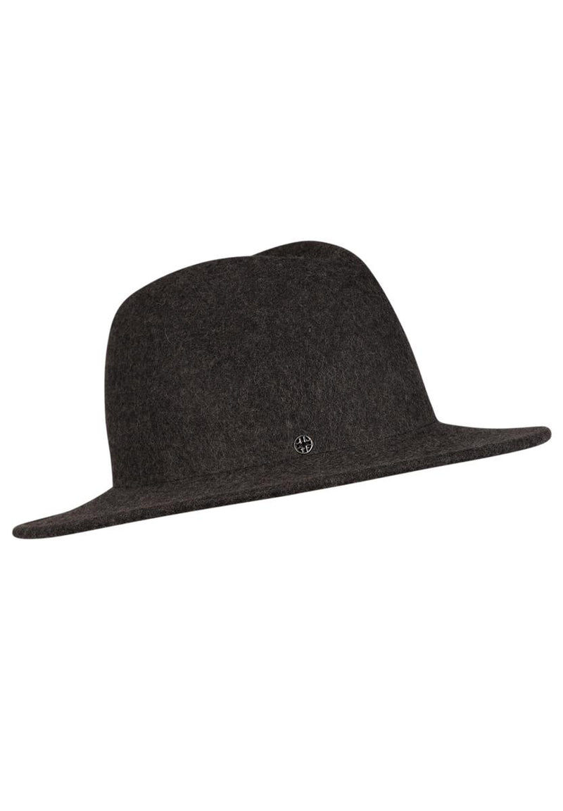 Loevenich Kleiner Fedora - Anthrazit Meliert