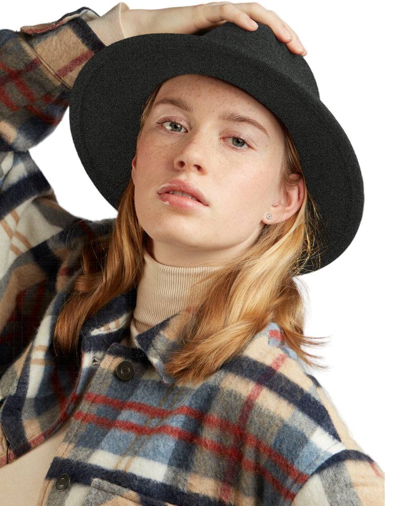 Loevenich kleiner Fedora - Anthrazit meliert